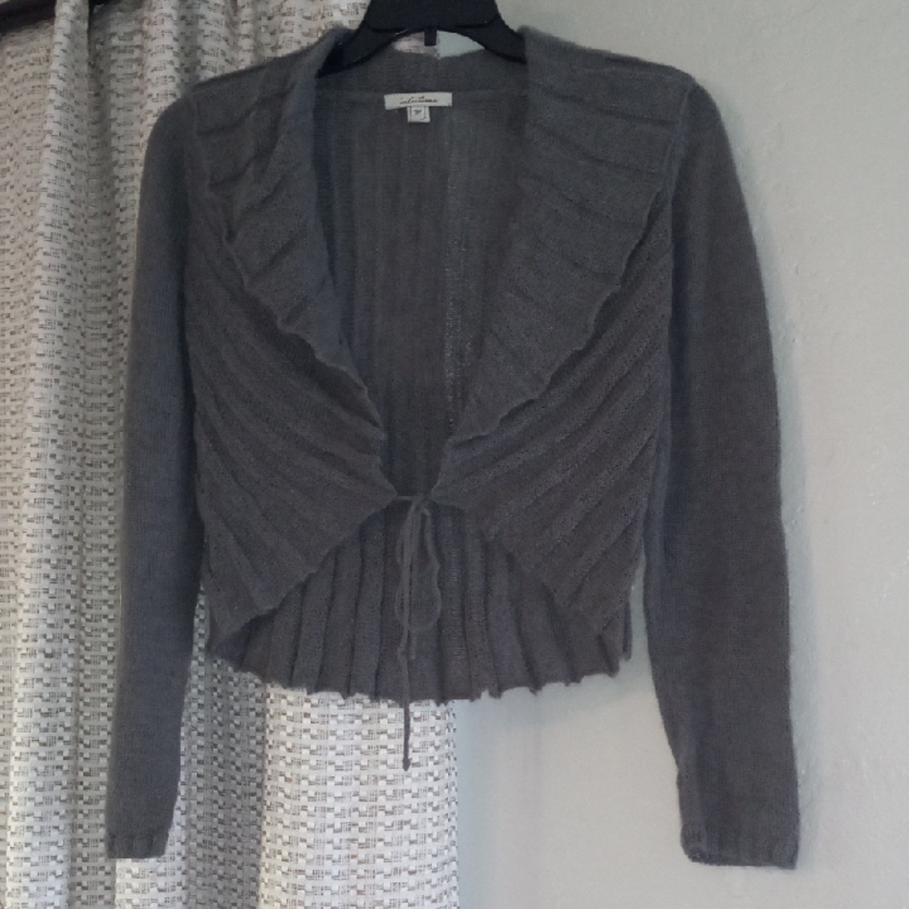 Elegant Gray Women's Cardigan
